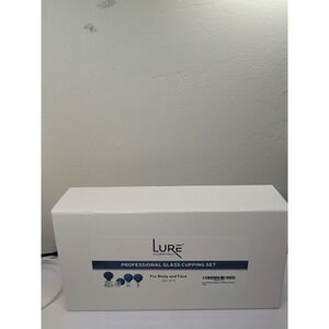 Lure Essentials Professional Glass Cupping Set, Blue- 4 Cups (Flex) New